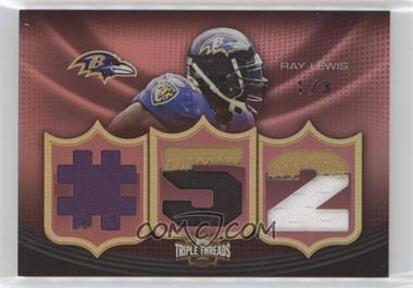 2010 Topps Triple Threads - Relics - Ruby #TTR-104 - Ray Lewis /3