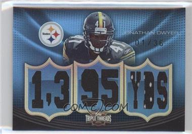 2010 Topps Triple Threads - Relics #TTR-40 - Jonathan Dwyer /36