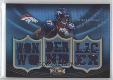 2010 Topps Triple Threads - Relics #TTR-56 - Eric Decker /36