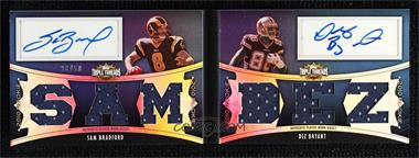2010 Topps Triple Threads - Rookie and Rising Stars Autographed Relics Pairs Book #RRARP-1 - Sam Bradford, Dez Bryant /50