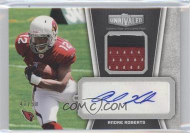 2010 Topps Unrivaled - Autograph Patch Relics - Black #UAP-AR - Andre Roberts /50