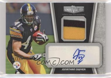 2010 Topps Unrivaled - Autograph Patch Relics - Black #UAP-JD - Jonathan Dwyer /50