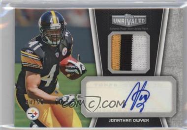 2010 Topps Unrivaled - Autograph Patch Relics - Black #UAP-JD - Jonathan Dwyer /50