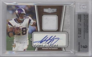 2010 Topps Unrivaled - Autograph Patch Relics #UAP-AP - Adrian Peterson /149 [BGS 9 MINT]