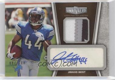 2010 Topps Unrivaled - Autograph Patch Relics #UAP-JB - Jahvid Best /100