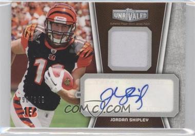 2010 Topps Unrivaled - Autograph Patch Relics #UAP-JSH - Jordan Shipley /349