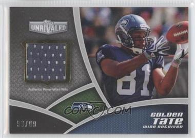 2010 Topps Unrivaled - Rookie Relics #URR-GT - Golden Tate /99