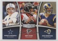 Matt Ryan, Sam Bradford, Roger Staubach #/299