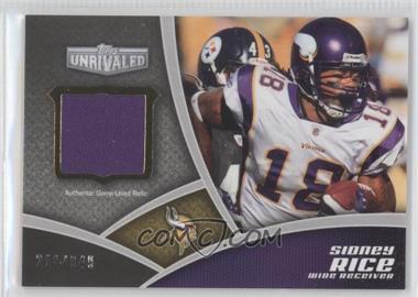 2010 Topps Unrivaled - Unrivaled Veterans - Relics #UVR-SR - Sidney Rice /349