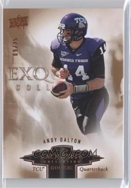 2010 Upper Deck Exquisite Collection - Exquisite Rookies - Bronze #ER-AD - Andy Dalton /25