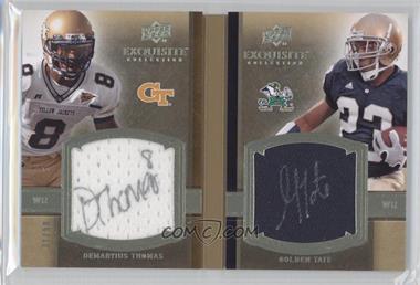 2010 Upper Deck Exquisite Collection - Rookie Bookmarks #RBM-DG - Demaryius Thomas, Golden Tate /50