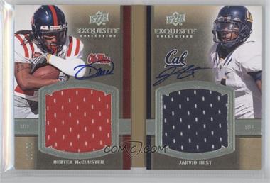 2010 Upper Deck Exquisite Collection - Rookie Bookmarks #RBM-DJ - Dexter McCluster, Jahvid Best /50