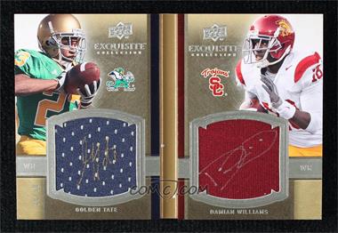 2010 Upper Deck Exquisite Collection - Rookie Bookmarks #RBM-WT - Damian Williams, Golden Tate /50