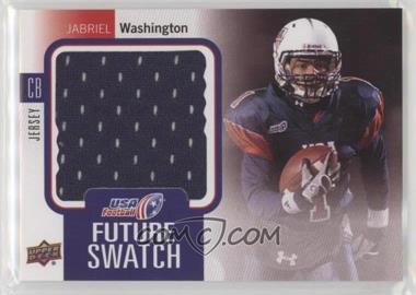 2011-12 Upper Deck USA Football - Box Set [Base] - Future Swatch Jersey #FS-1 - Jabriel Washington