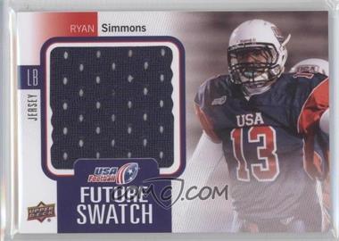 2011-12 Upper Deck USA Football - Box Set [Base] - Future Swatch Jersey #FS-11 - Ryan Simmons