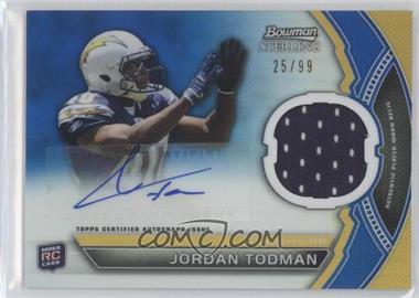 2011 Bowman Sterling - Autograph Relics - Blue Refractor #BSAR-JT - Jordan Todman /99