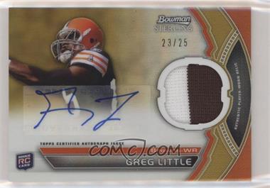 2011 Bowman Sterling - Autograph Relics - Gold Refractor #BSAR-GL - Greg Little /25