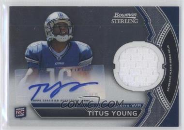 2011 Bowman Sterling - Autograph Relics #BSAR-TY - Titus Young