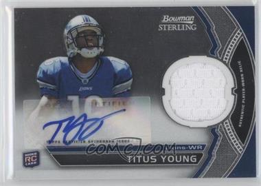 2011 Bowman Sterling - Autograph Relics #BSAR-TY - Titus Young