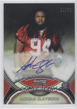 2011 Bowman Sterling - Autographs - Black Refractor #BSA-AC - Adrian Clayborn /50