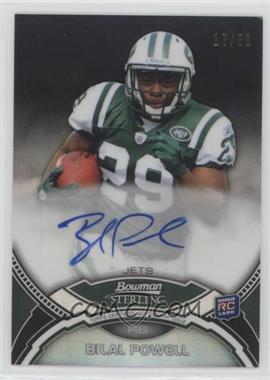 2011 Bowman Sterling - Autographs - Black Refractor #BSA-BP - Bilal Powell /50