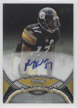 2011 Bowman Sterling - Autographs - Black Refractor #BSA-MW - Mike Wallace /50