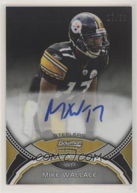 2011 Bowman Sterling - Autographs - Black Refractor #BSA-MW - Mike Wallace /50