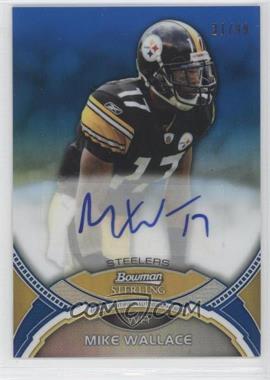 2011 Bowman Sterling - Autographs - Blue Refractor #BSA-MW - Mike Wallace /99