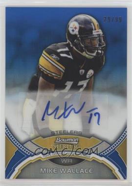2011 Bowman Sterling - Autographs - Blue Refractor #BSA-MW - Mike Wallace /99