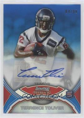 2011 Bowman Sterling - Autographs - Blue Refractor #BSA-TTO - Terrence Toliver /99 [EX to NM]
