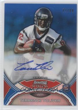 2011 Bowman Sterling - Autographs - Blue Refractor #BSA-TTO - Terrence Toliver /99