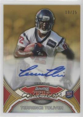 2011 Bowman Sterling - Autographs - Gold Refractor #BSA-TTO - Terrence Toliver /25