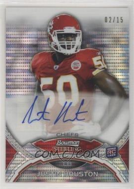 2011 Bowman Sterling - Autographs - Pulsar Refractor #BSA-JHO - Justin Houston /15