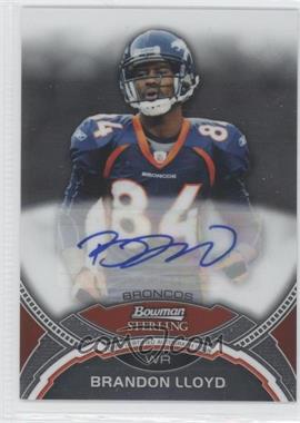 2011 Bowman Sterling - Autographs #BSA-BL - Brandon Lloyd