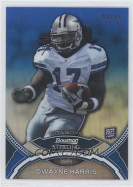 2011 Bowman Sterling - [Base] - Blue Refractor #47 - Dwayne Harris /99