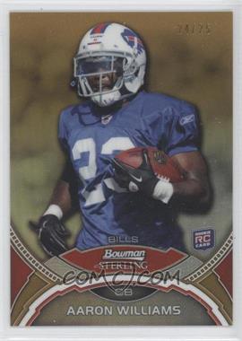 2011 Bowman Sterling - [Base] - Gold Refractor #11 - Aaron Williams /25