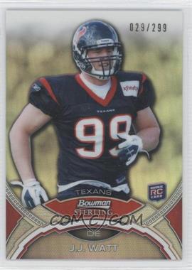 2011 Bowman Sterling - [Base] - Refractor #3 - J.J. Watt /299