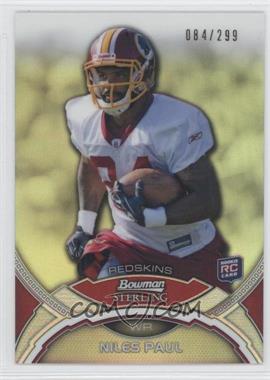 2011 Bowman Sterling - [Base] - Refractor #9 - Niles Paul /299