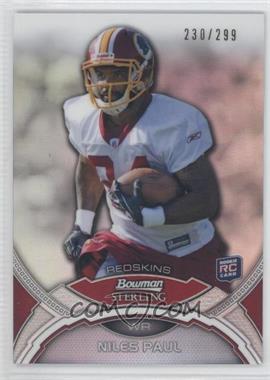 2011 Bowman Sterling - [Base] - Refractor #9 - Niles Paul /299