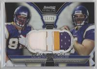 Kyle Rudolph, Christian Ponder #/25