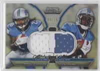 Mikel Leshoure, Titus Young #/75