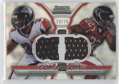 2011 Bowman Sterling - Box Topper Dual Relic - Refractor #BSDR-TR - Michael Turner, Jacquizz Rodgers /75