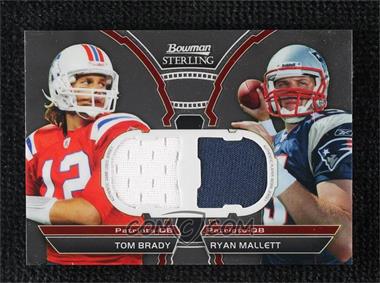 2011 Bowman Sterling - Box Topper Dual Relic #BSDR-BM - Tom Brady, Ryan Mallett