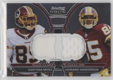 2011 Bowman Sterling - Box Topper Dual Relic #BSDR-MH - Santana Moss, Leonard Hankerson