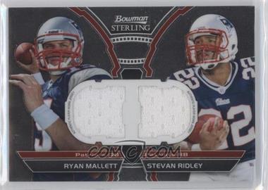 2011 Bowman Sterling - Box Topper Dual Relic #BSDR-MR - Ryan Mallett, Stevan Ridley