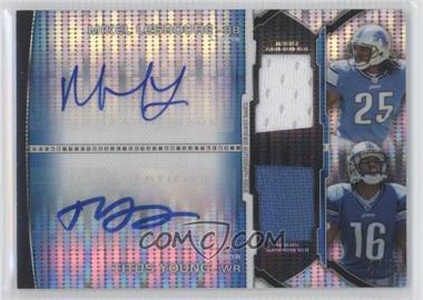 2011 Bowman Sterling - Pulsar Refractor Dual Autograph Dual Relic #BSPDAR-LY - Mikel Leshoure, Titus Young /5