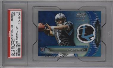 2011 Bowman Sterling - Relics - Blue Refractor #BSR-CN - Cam Newton /99 [PSA 7 NM]