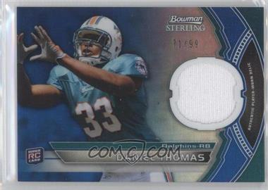 2011 Bowman Sterling - Relics - Blue Refractor #BSR-DT - Daniel Thomas /99