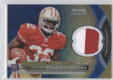 2011 Bowman Sterling - Relics - Blue Refractor #BSR-KH - Kendall Hunter /99