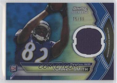 2011 Bowman Sterling - Relics - Blue Refractor #BSR-TS - Torrey Smith /99
